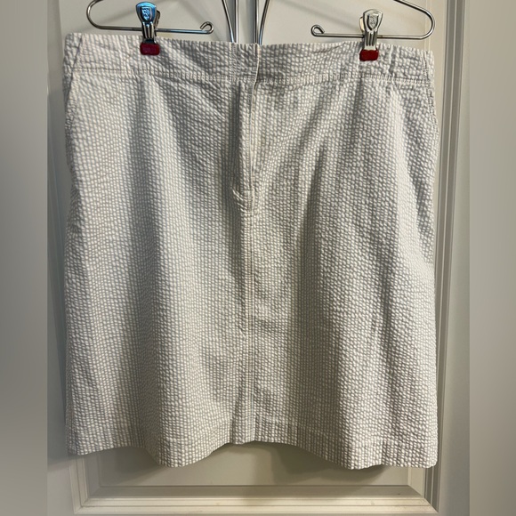 J Crew Seersucker Stretchy Pencil Skirt - Picture 2 of 6